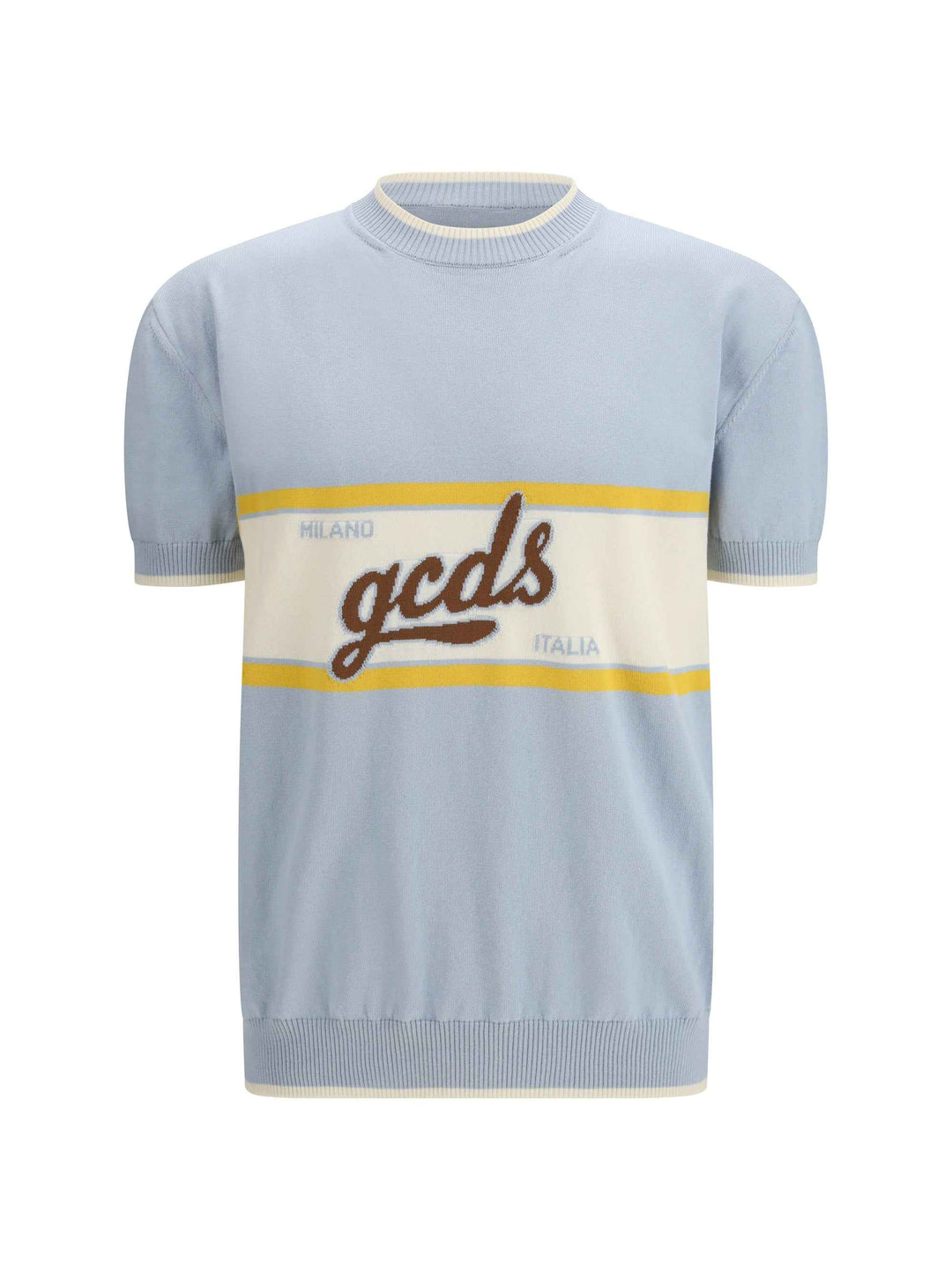 Logo script crewneck with short sleeves