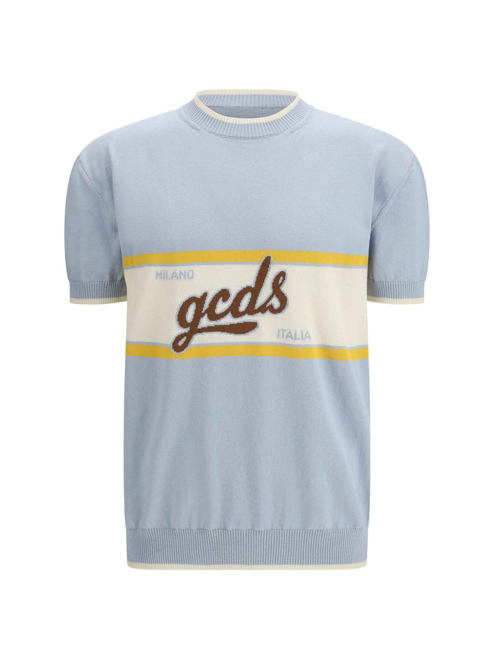 Logo script crewneck with short sleeves