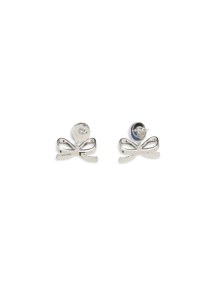 Pearl bow drop Earrings 2