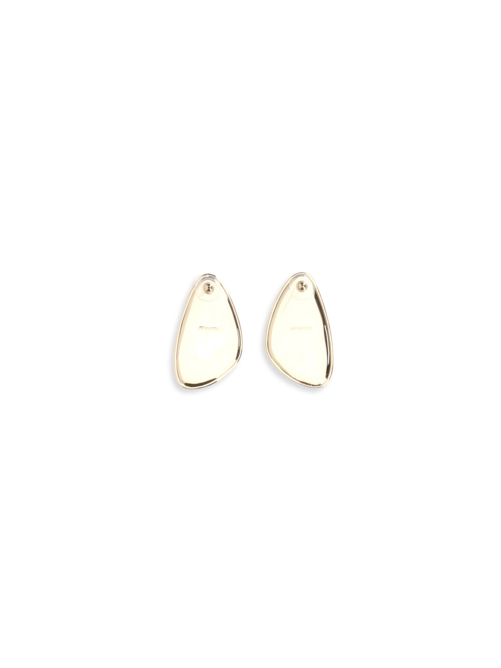 Golden Hammered Crystal Earrings 2
