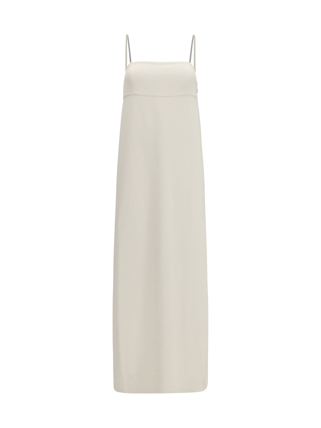 Long silk Dress with monili chain 1