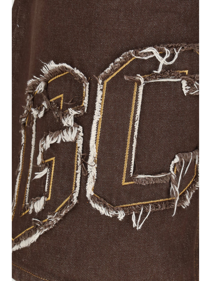 Lounge logo denim Shorts 3