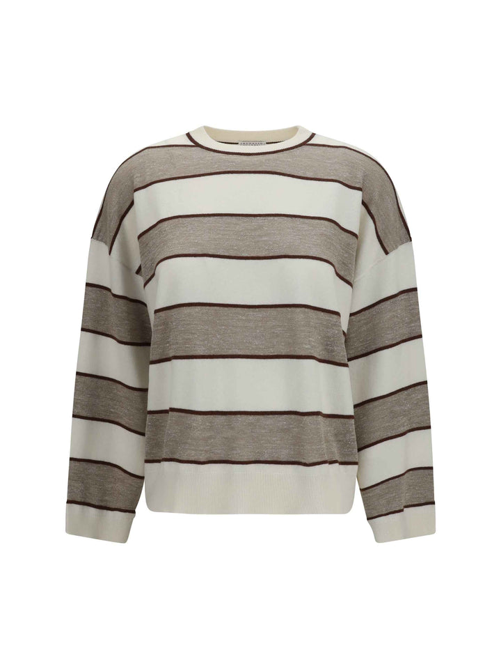 Striped long-sleeve Sweater