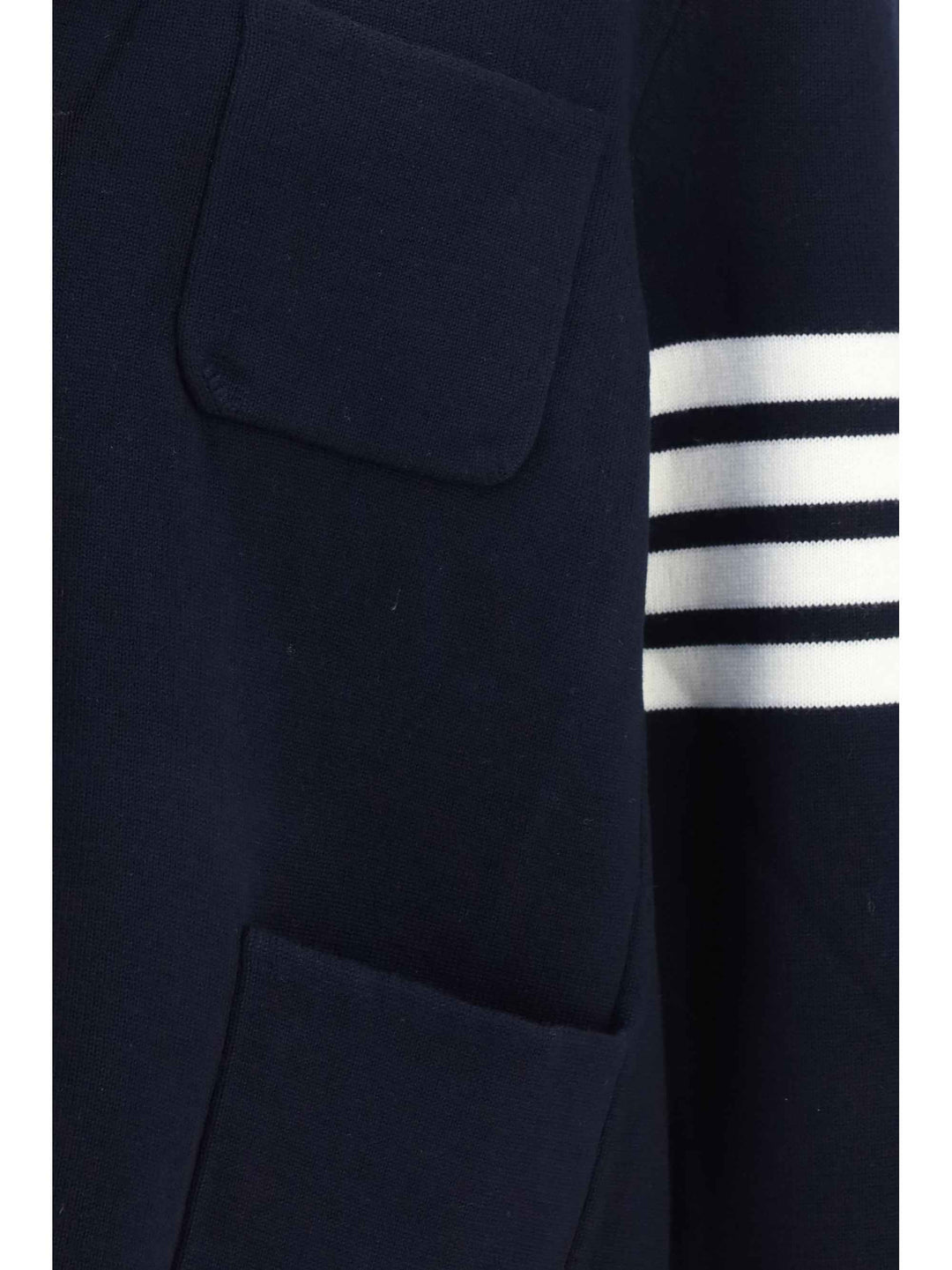 Single-breasted wool Jacket with four-bar sleeve detail