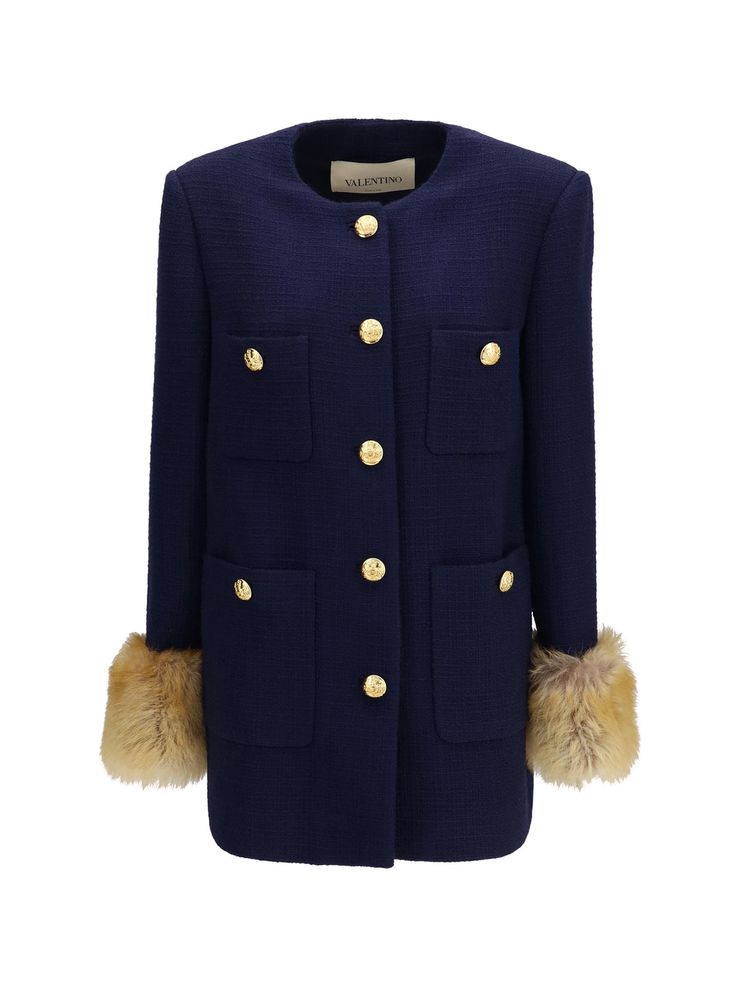 Wool tweed Caban Coat 1