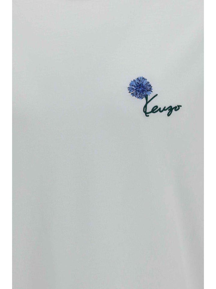 Kenzo Tulip embroidered cotton T-shirt