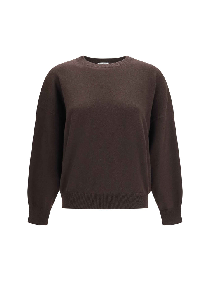 Cashmere Sweater with Monili chain