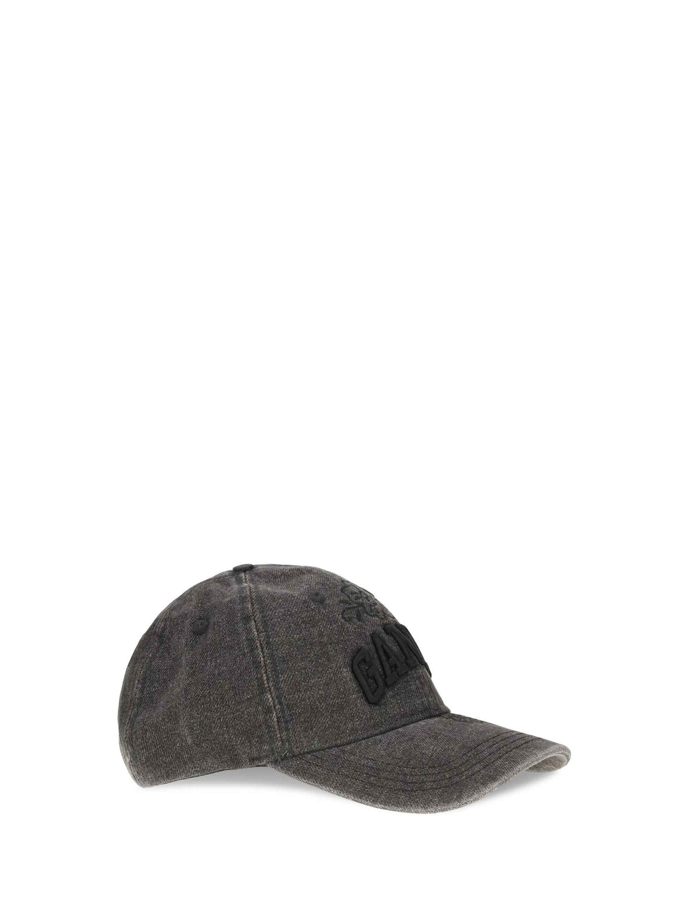 Baseball Cap in embroidered denim