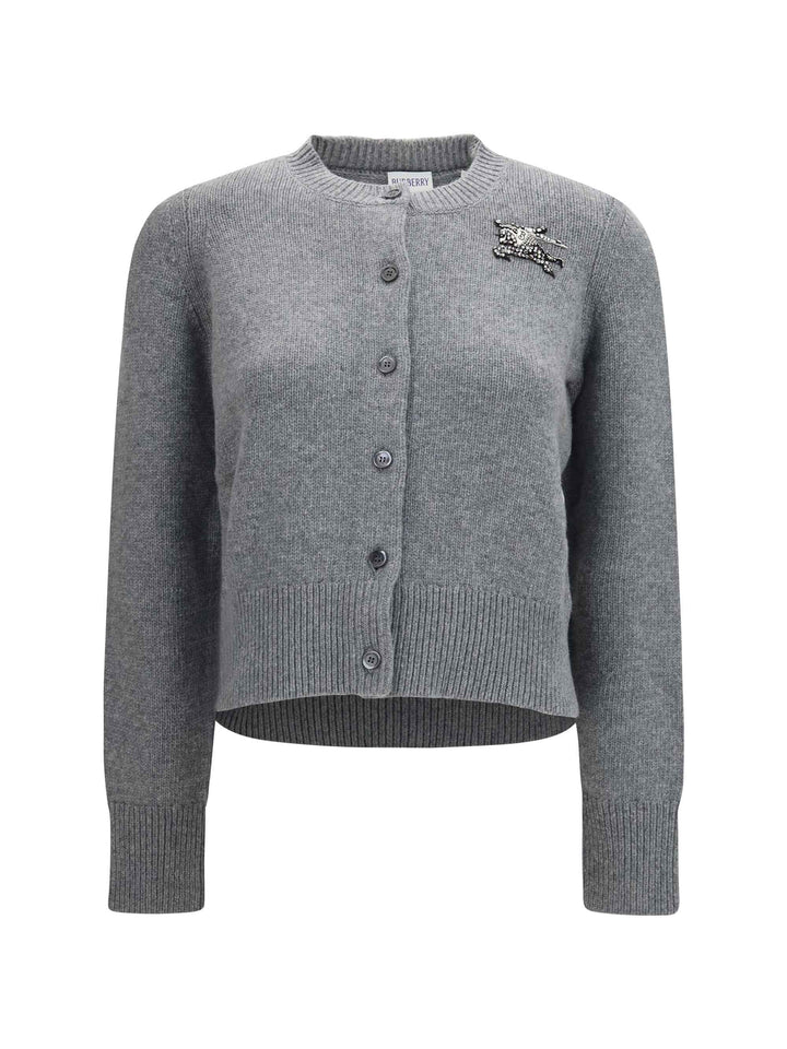 Wool and cashmere Equestrian Knight logo Cardigan