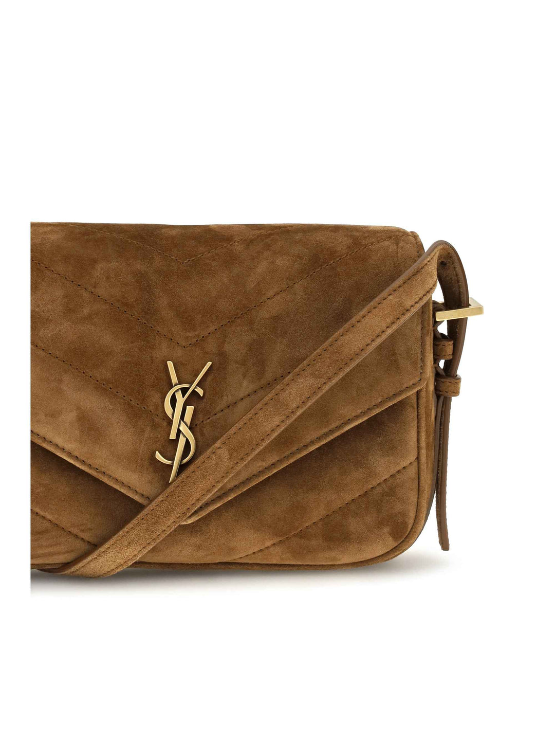 Small LouLou matelassé suede Shoulder Bag