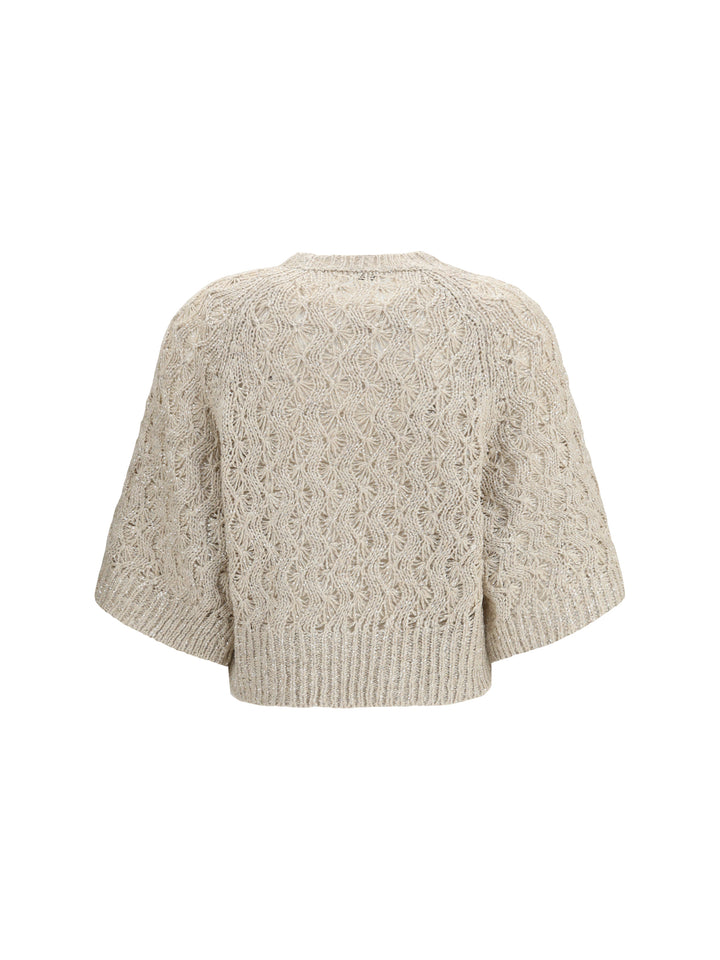 Open-knit construction Sweater 2