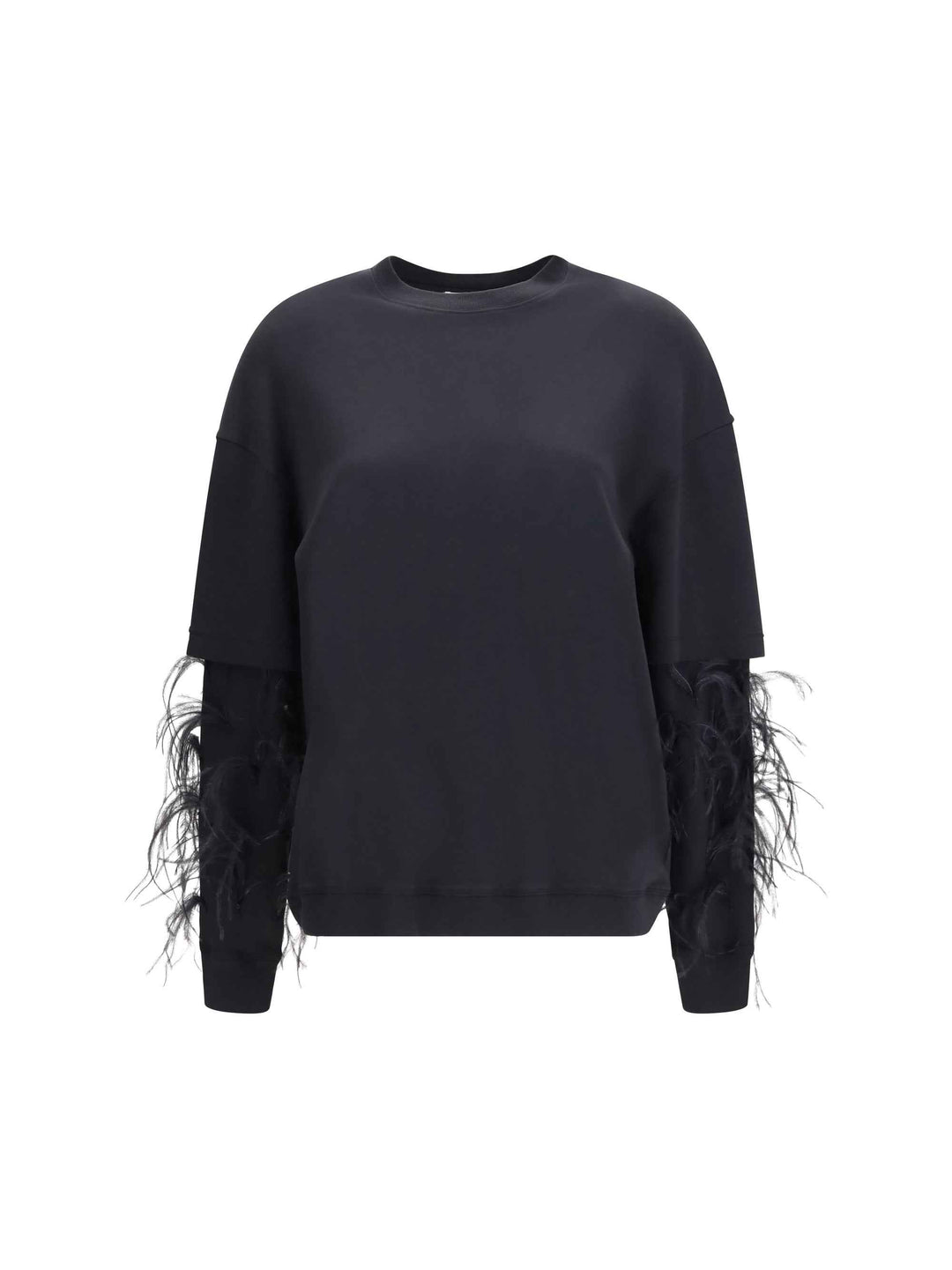 Troy double-sleeve feather Top