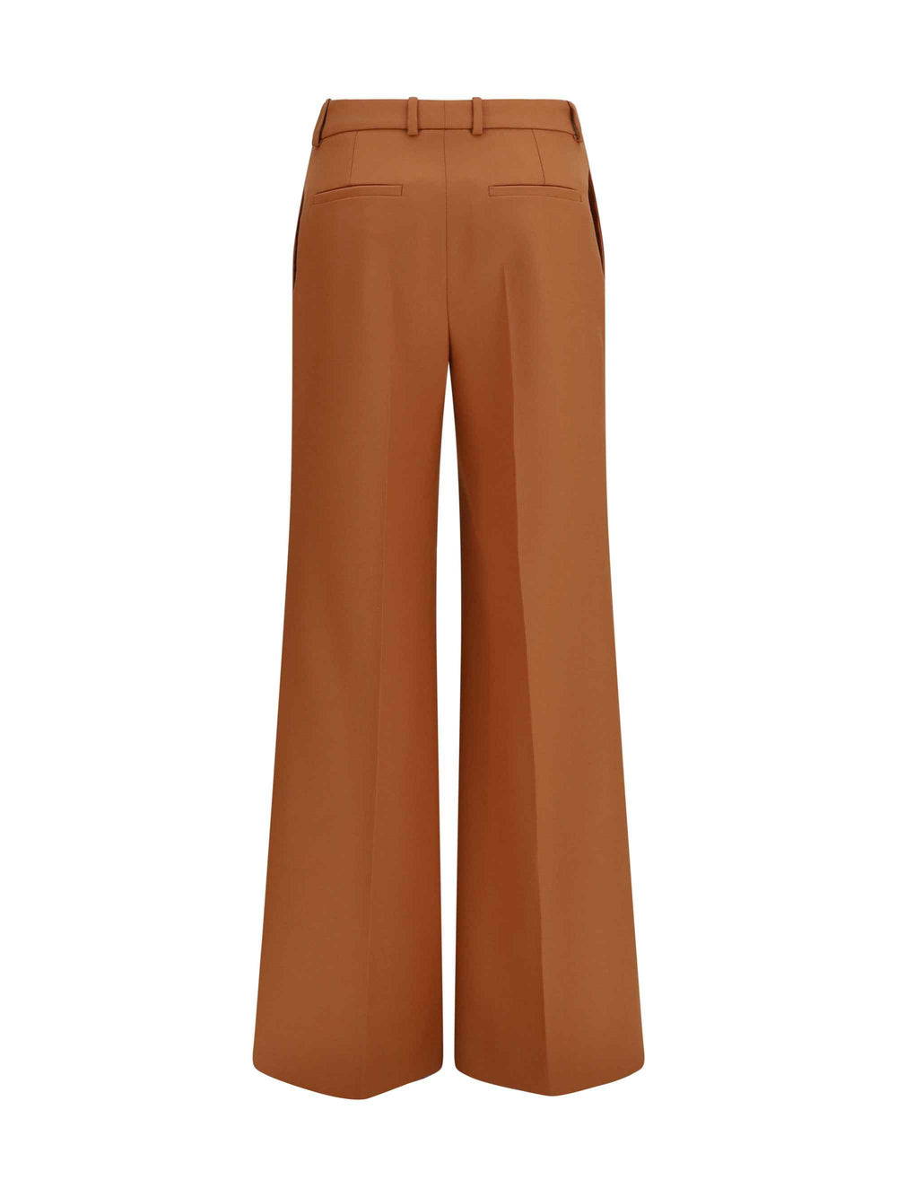 High-waisted flared cotton Pants
