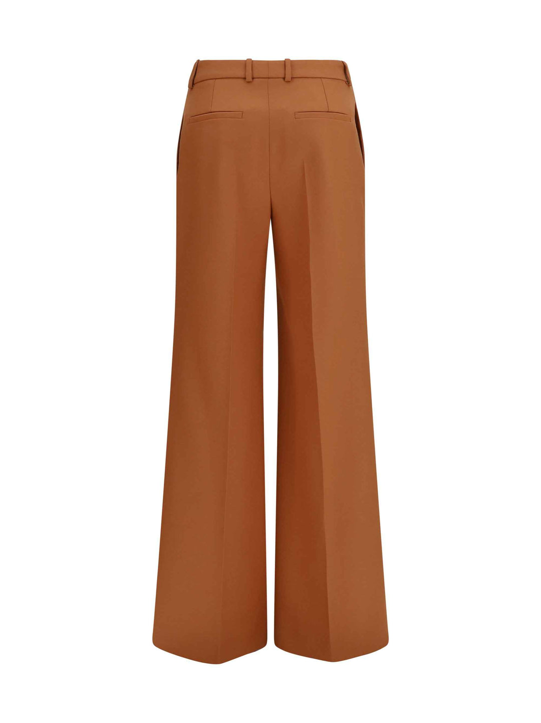 High-waisted flared cotton Pants