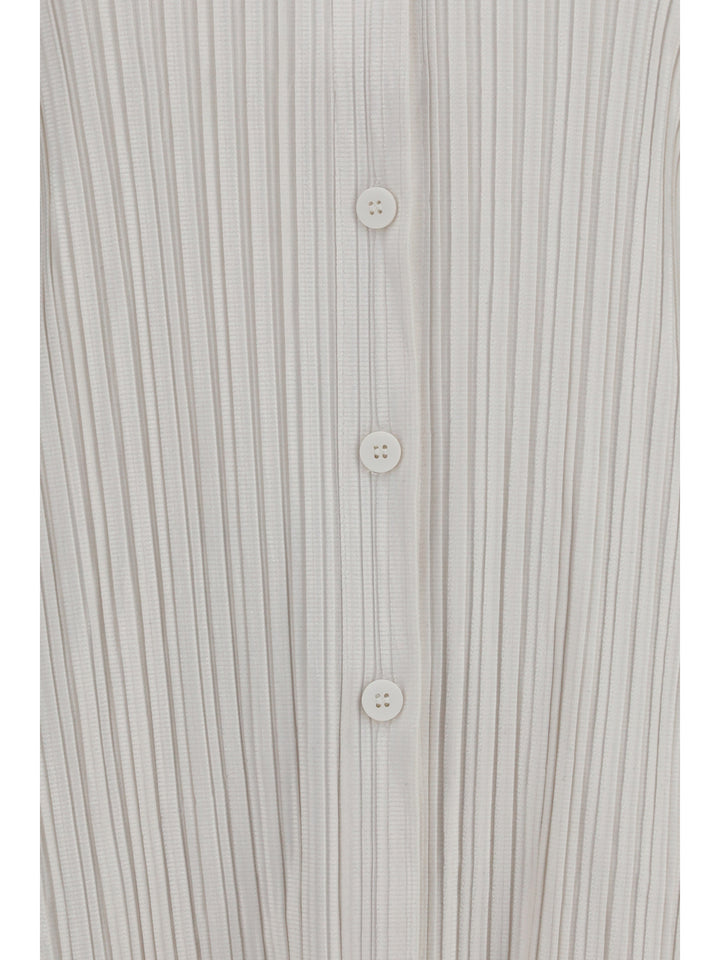 Shirt in fine striped velvet-like fabric 3