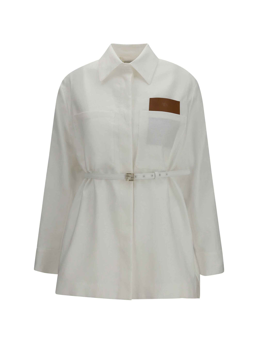 Linen and cotton belted Jacket
