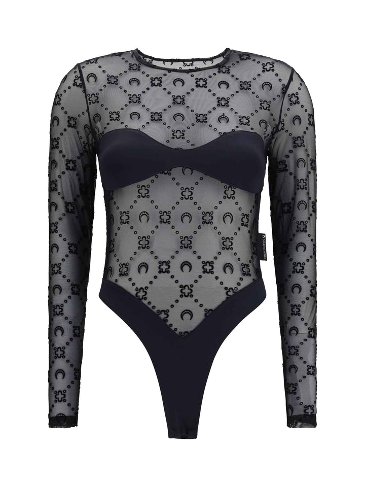 Mesh Body with Moon motif