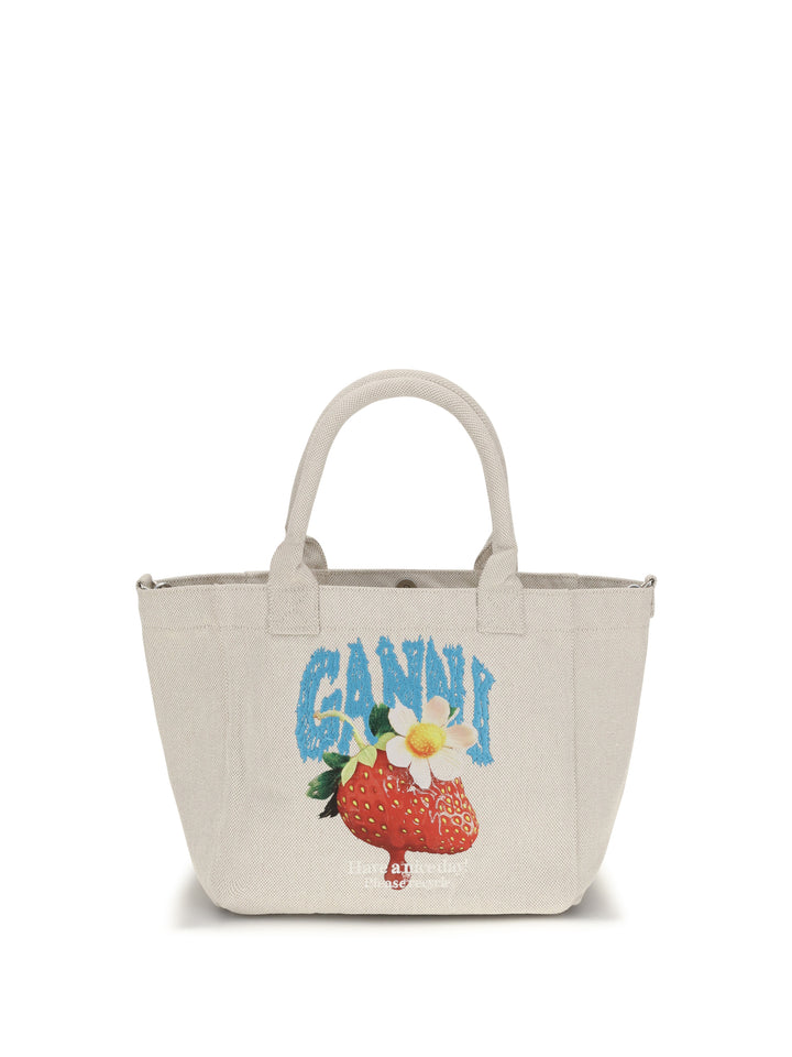 Small Easy Shoulder Bag with strawberry print 1