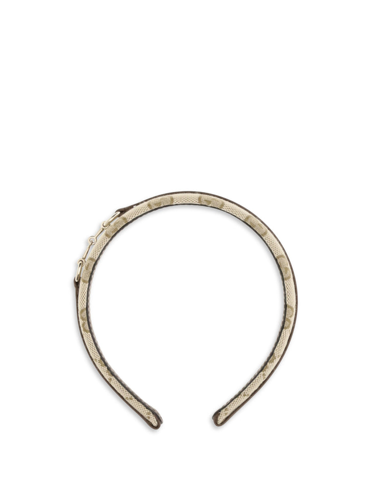 GG Monogram Headband with horsebit for Girl 1