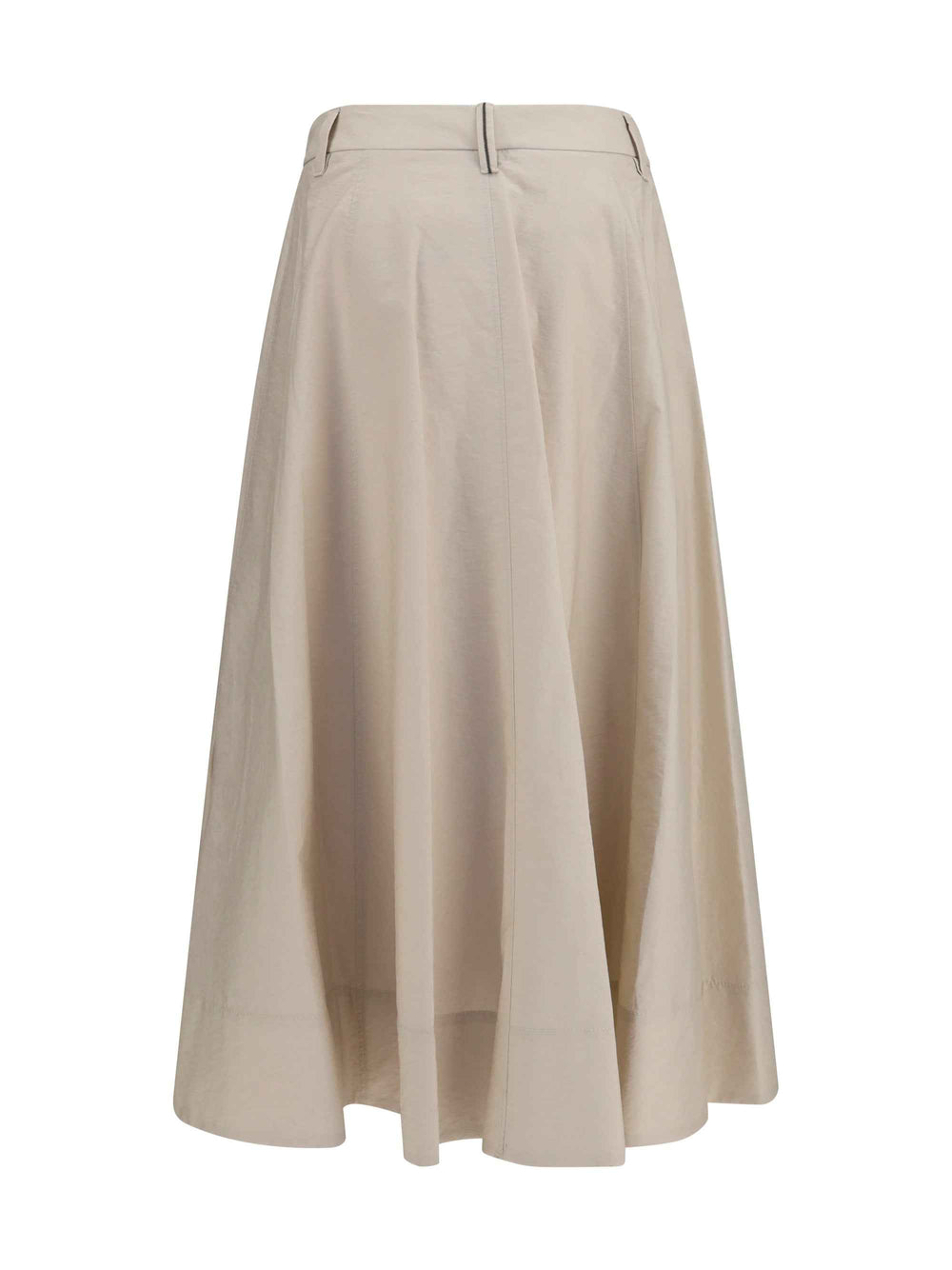 Cotton poplin Skirt with monili detail