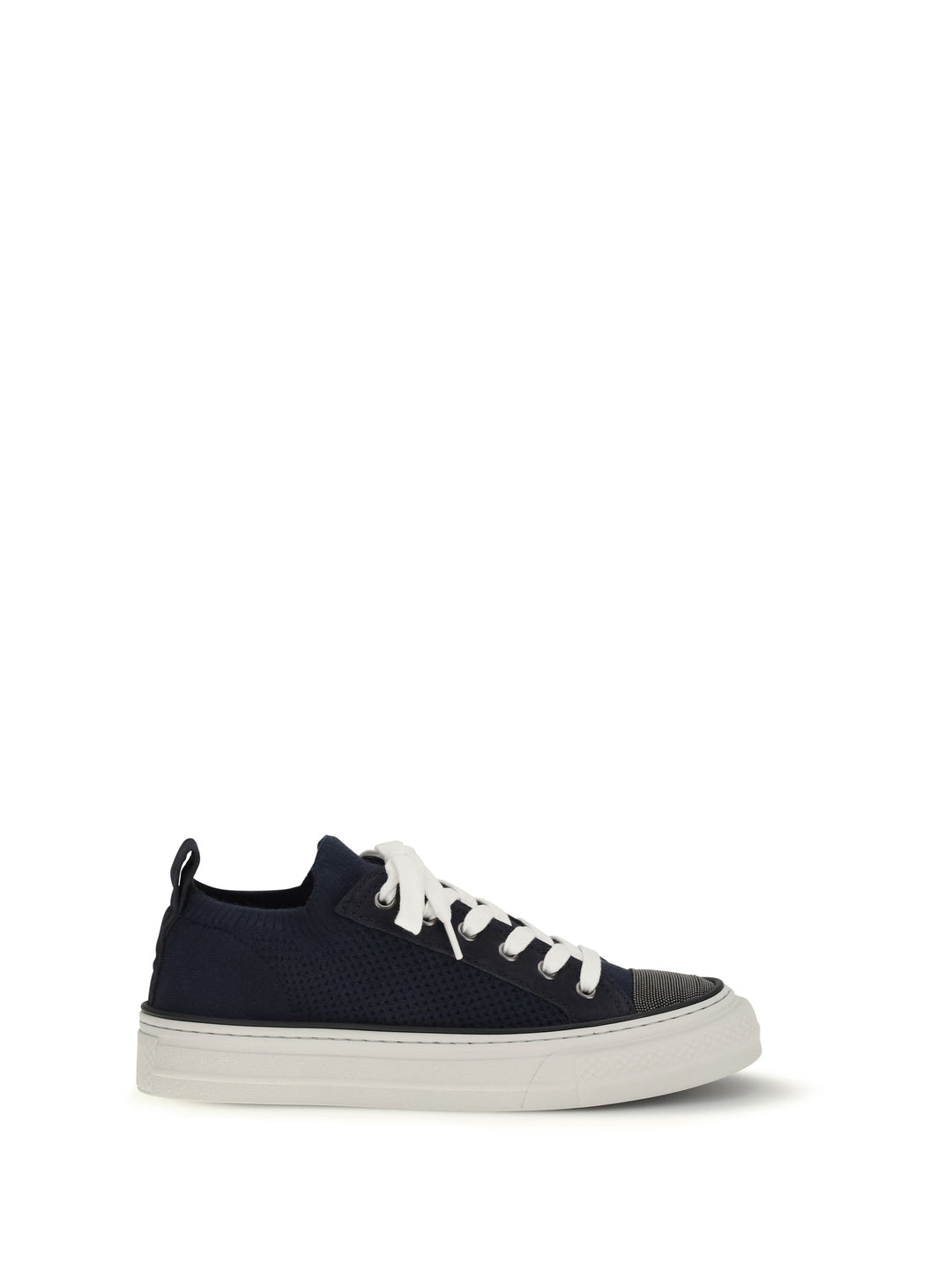 Cotton knit and suede Sneakers 1
