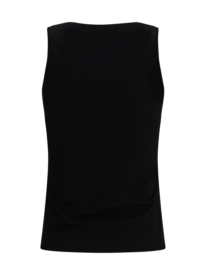 Paris brush print Tank Top 2