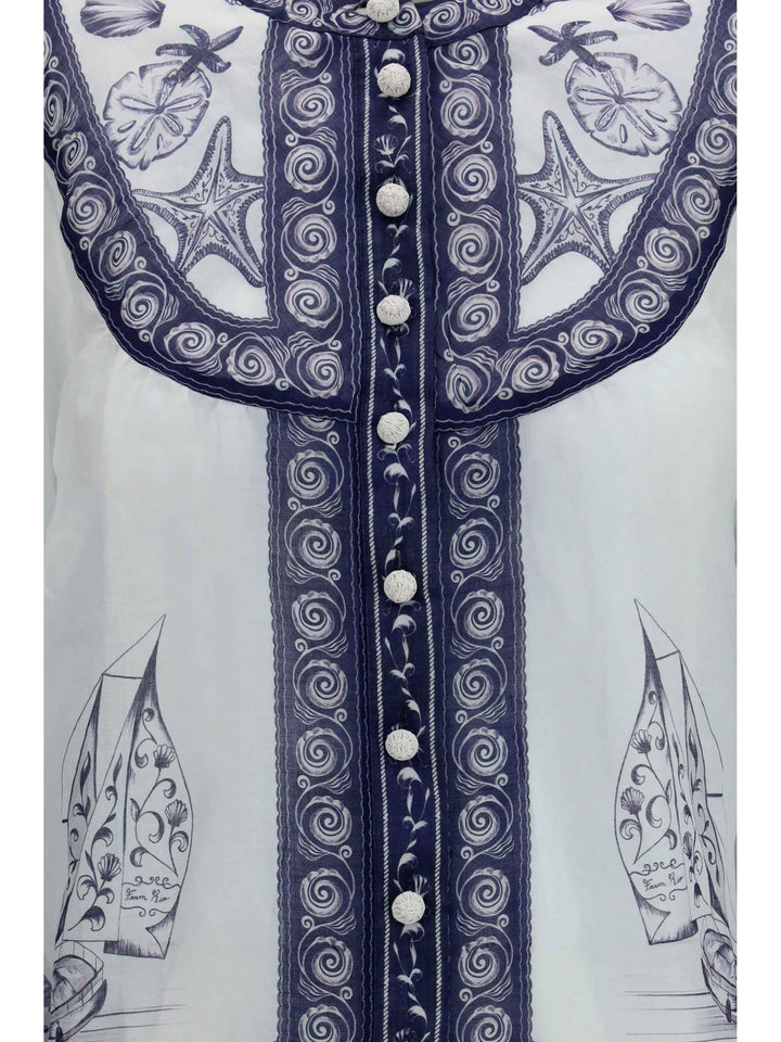 Printed ramie Shirt