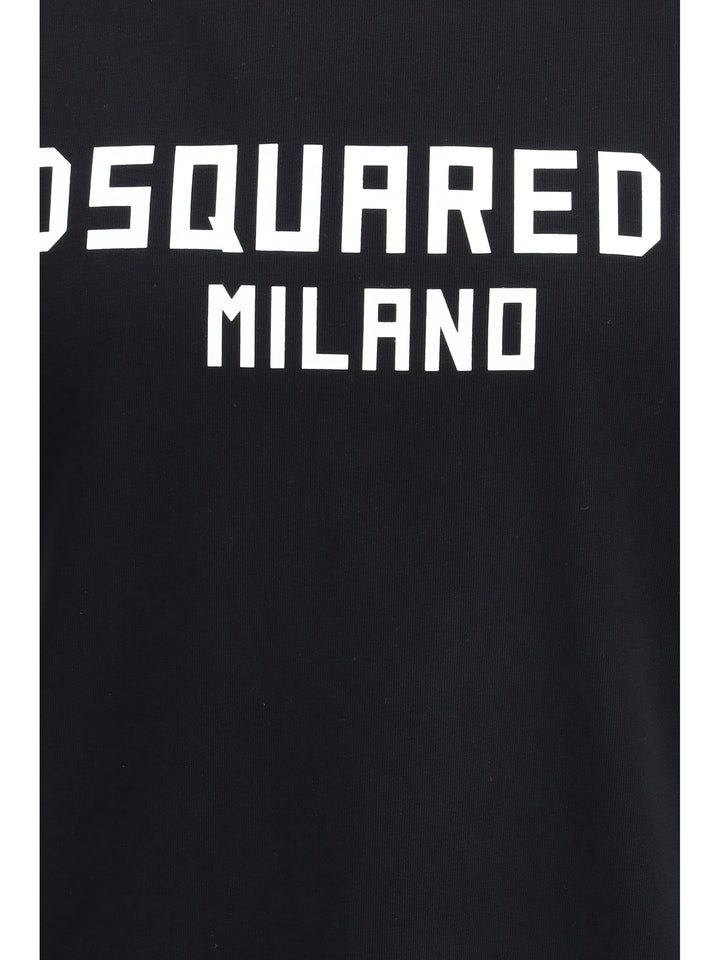 T-shirt with “Dsquared2 Milano” logo printed 3