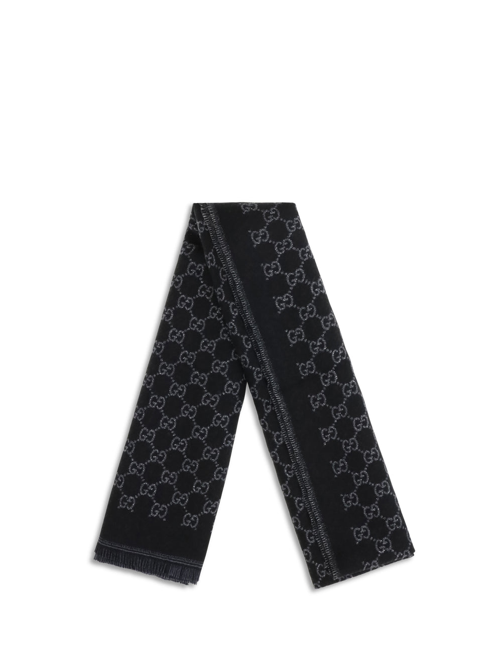 Miss Stenny GG Monogram wool Scarf 2