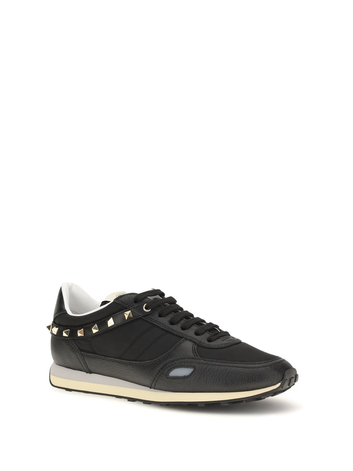Stud Up Sneakers in leather and nylon 2