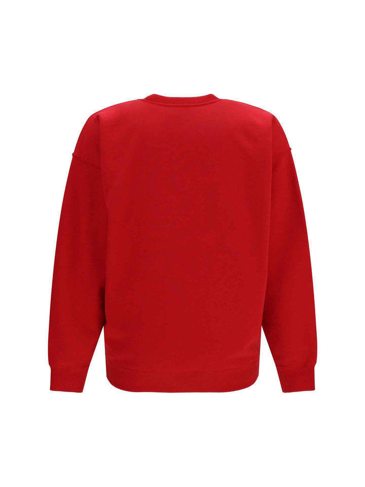 Cotton crewneck Sweatshirt with Saint Laurent Paris embroidery