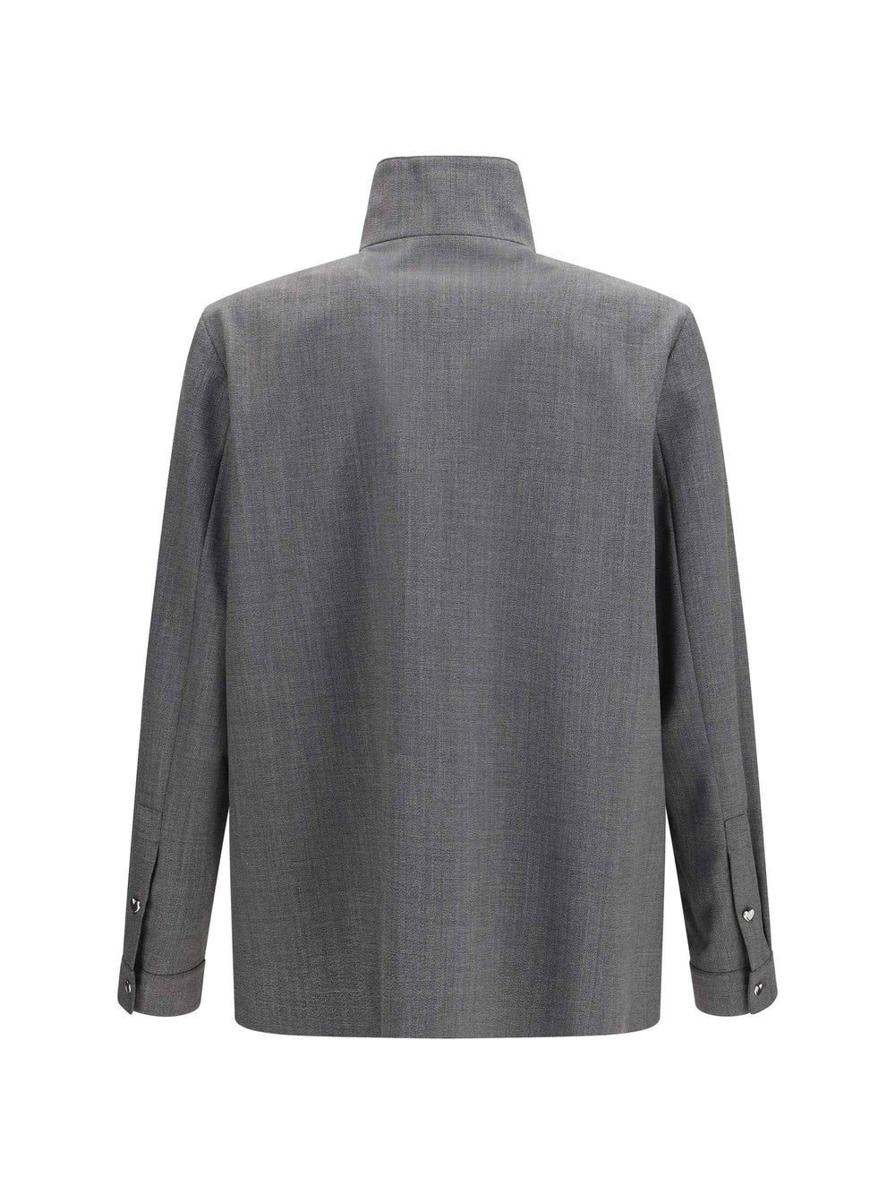 Mouliné wool shirt Jacket