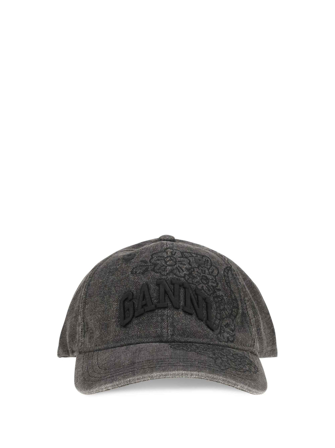 Baseball Cap in embroidered denim