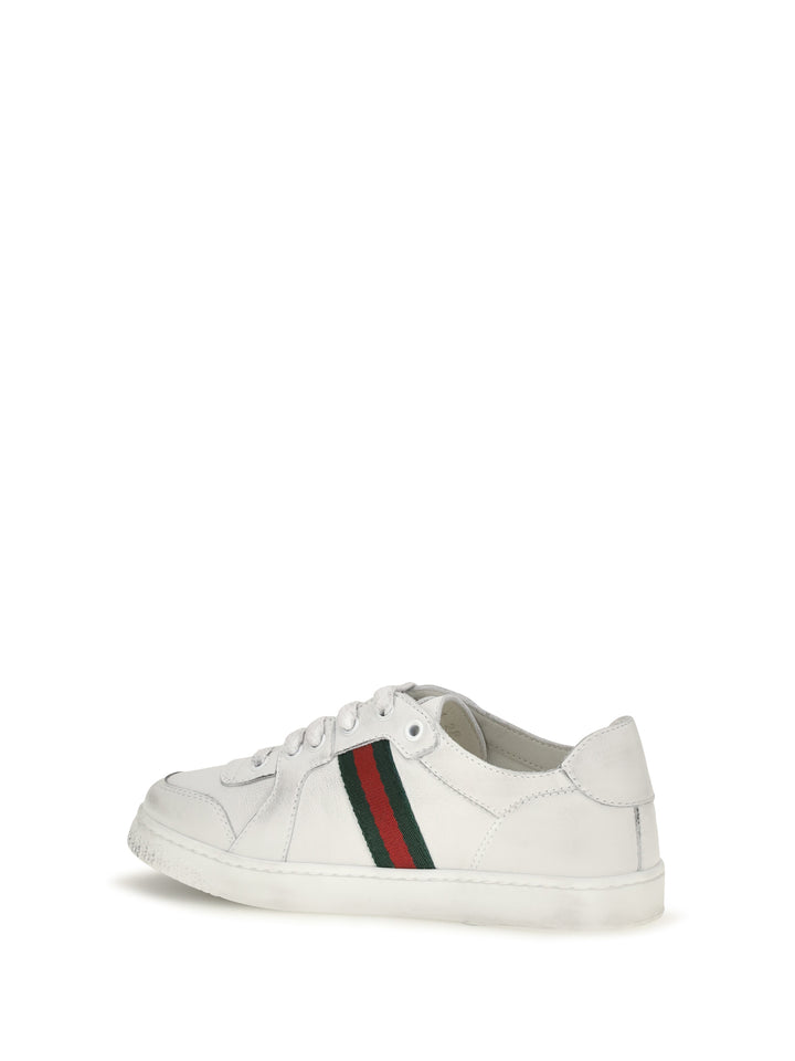 Leather Sneakers with Web detail for Boy 3
