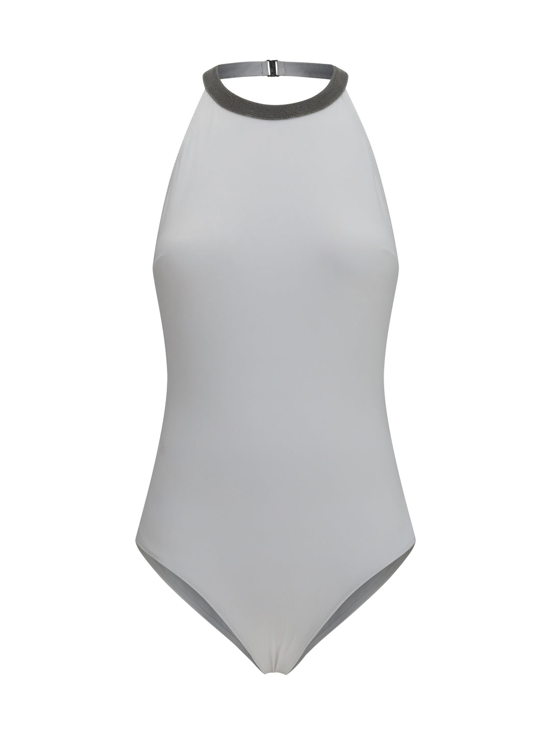 One-piece Swimsuit with monili embellishment 1
