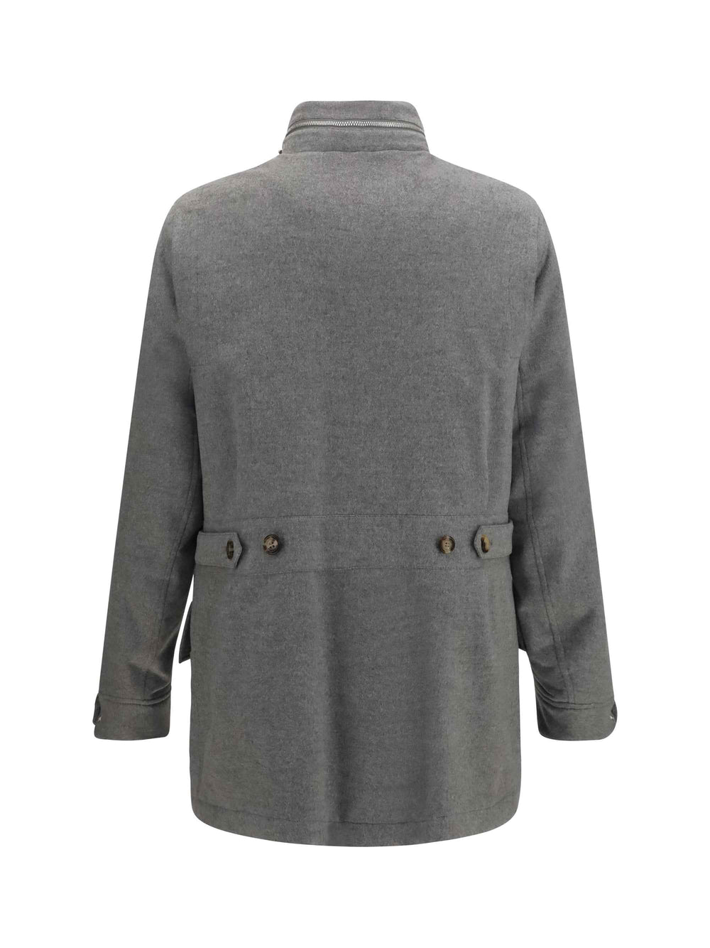 Cashmere Jacket with zip and buttons