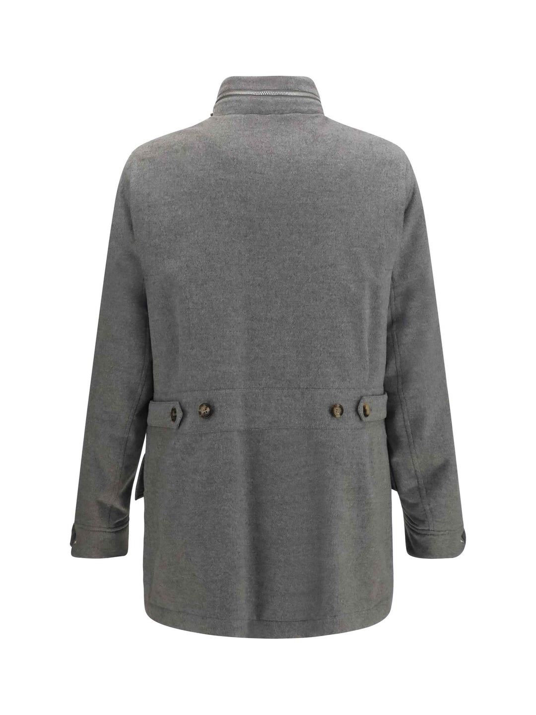 Cashmere Jacket with zip and buttons