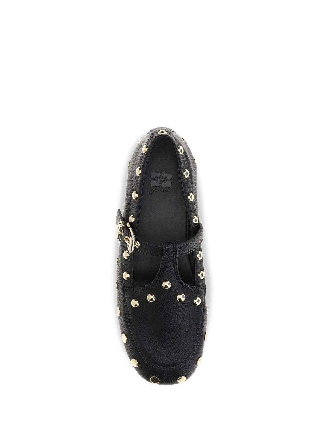 Mary Jenny studded Ballerinas in pebbled leather 4