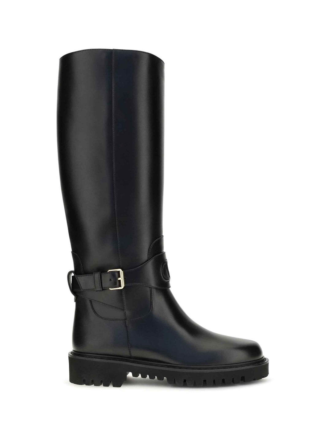 VLogo Signature calfskin High Boots