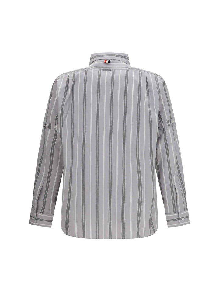 Madras striped armband Shirt