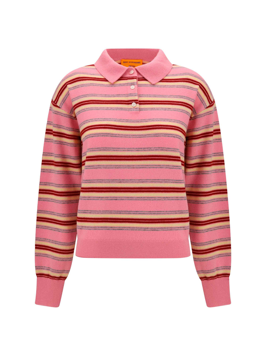College striped Polo Sweater