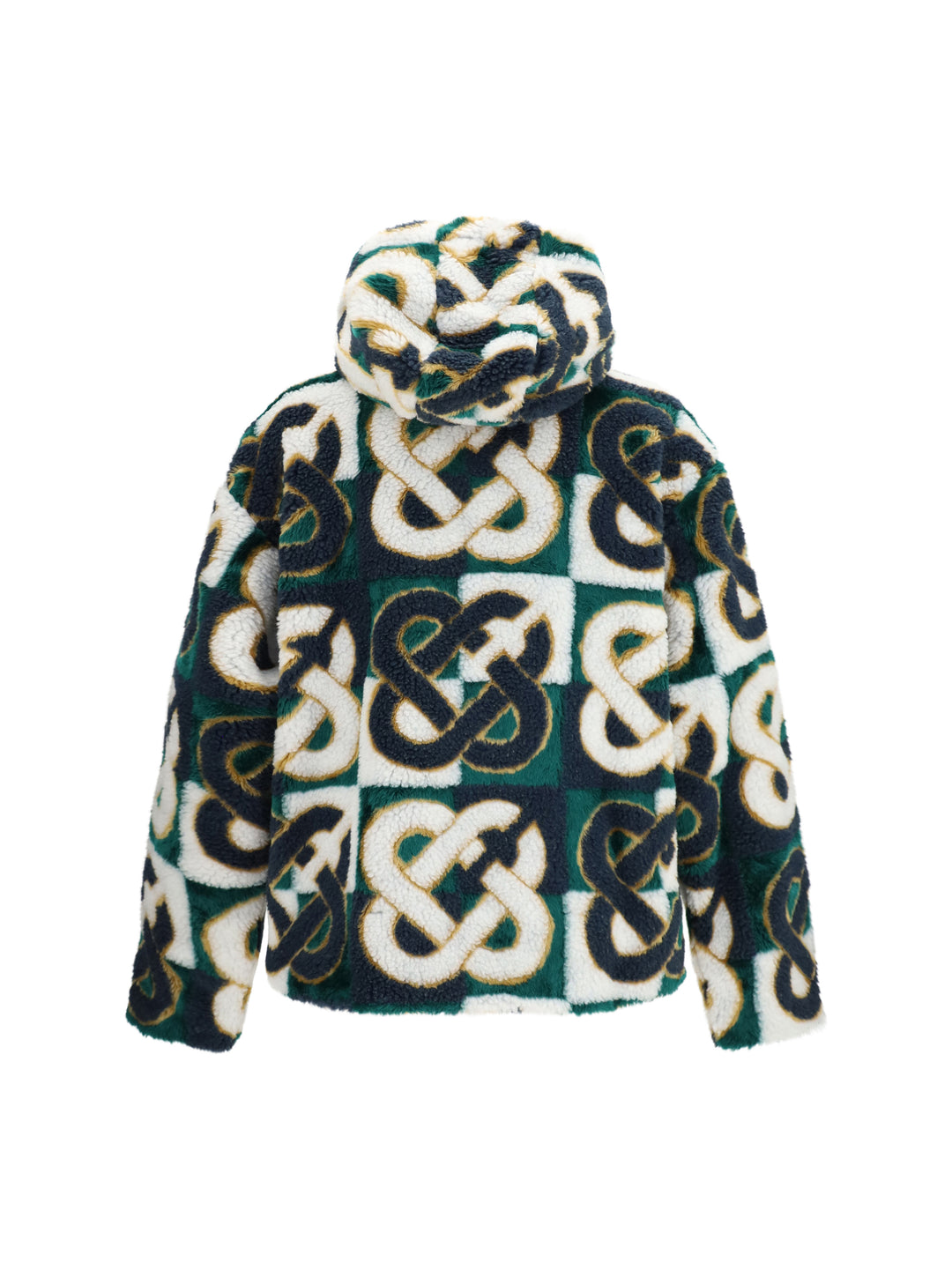 Monogram fleece Hooded Jacket 2
