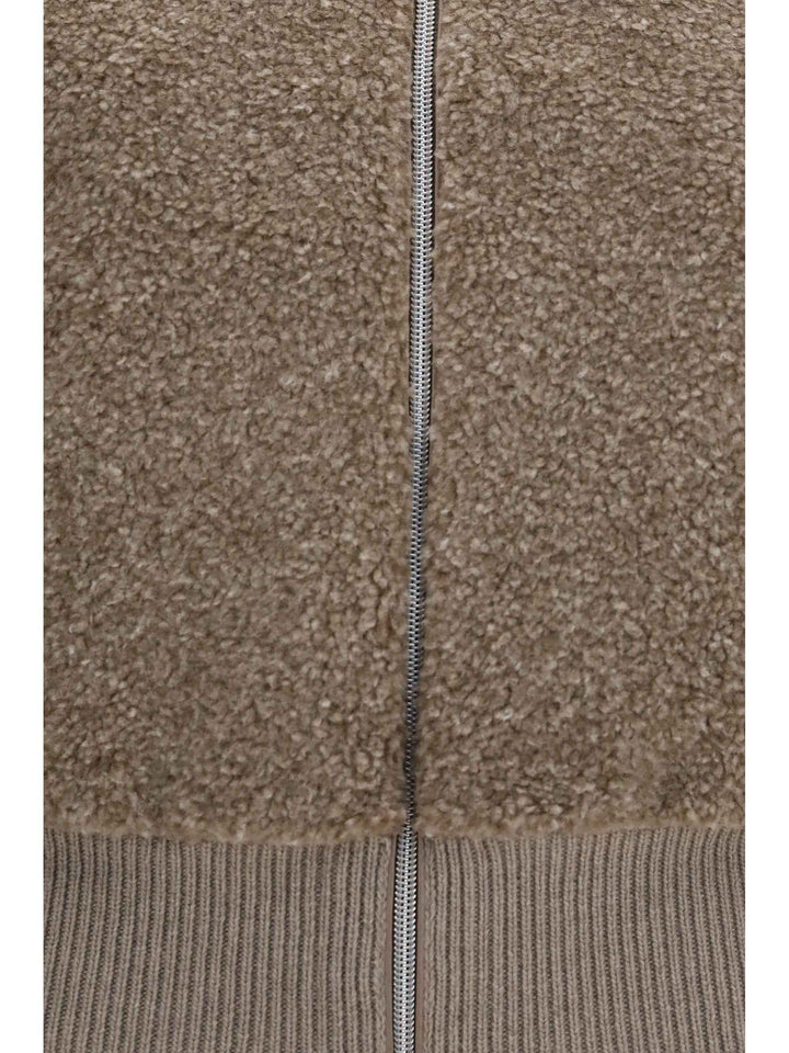 Resort ribbed pure wool Cardigan