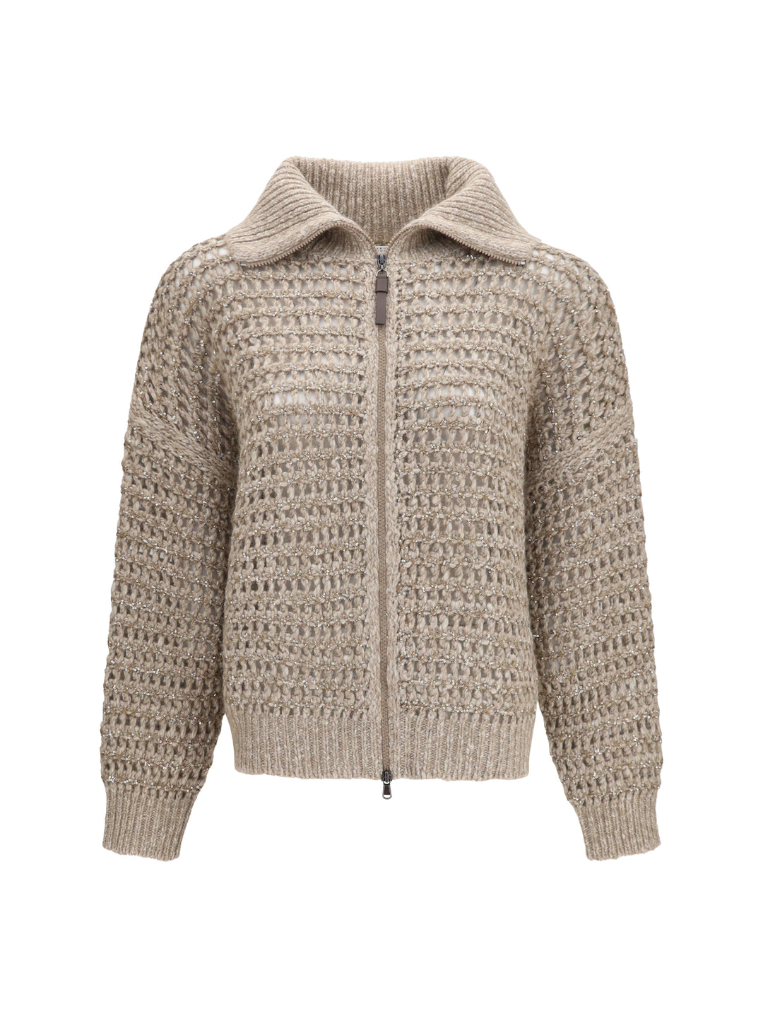 Cashmere Cardigan with central pocket 1