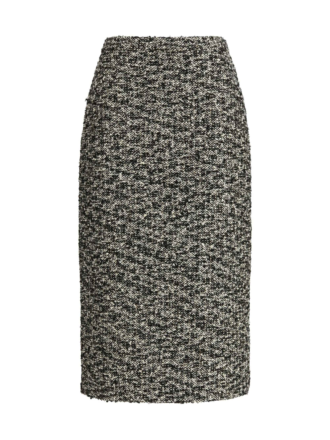 Midi Skirt in laminated bouclé fabric