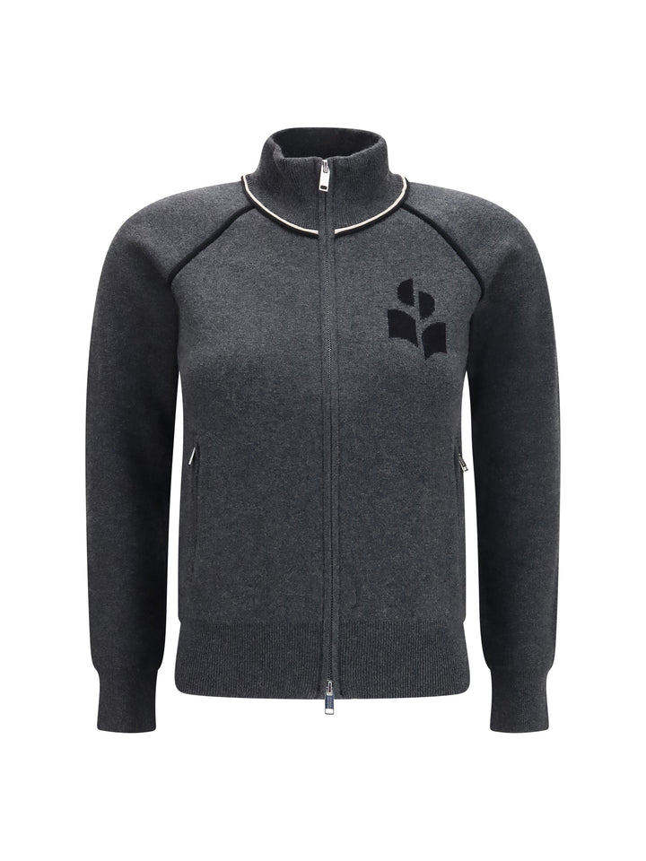 Lanya logo and zip Cardigan 1