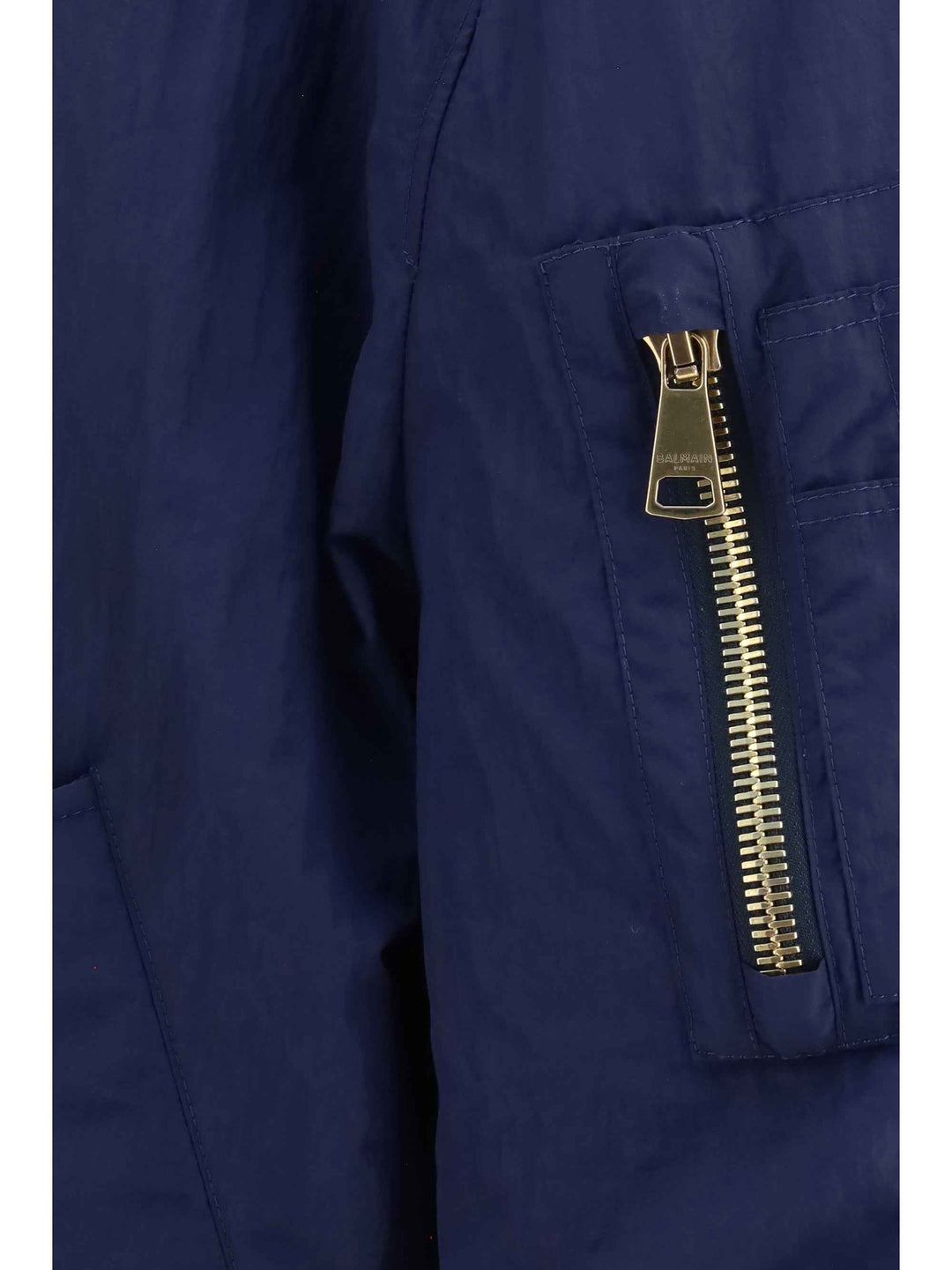 Nylon Bomber Jacket with embroidered back logo