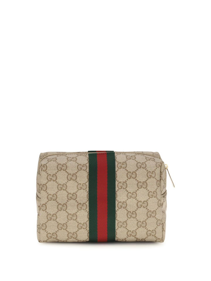 Medium Beauty Case with Web stripe 1