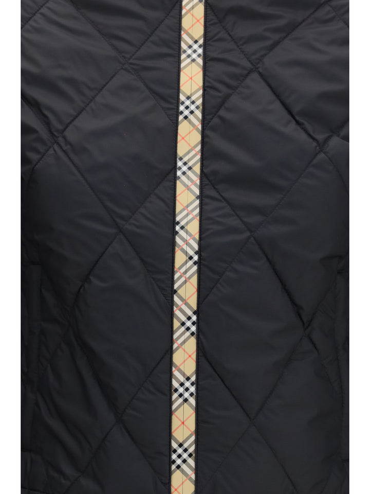 Bramford quilted nylon Jacket with Check tape 3