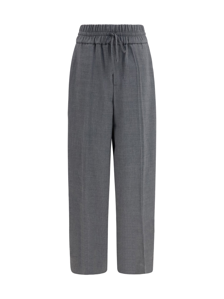 Wool Pants with elasticated waist 1
